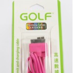สายชาร์จ iPhone 4/4S Golf สีชมพู