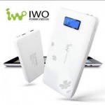 IWO P42S Power bank แบตสำรอง 16000 mAh มีจอ LCD แถมซองผ้า สีขาว