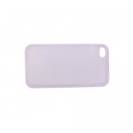 เคส iPhone 4/4S Silicone Soft Case ซิลิโคนใส 0.6 มม. สีม่วง