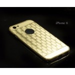 เคส iPhone 6 / 6s l เคสฝาหลัง + Bumper (แบบเงา) ลายตาราง ขอบกันกระแทก สีทอง