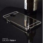 เคส Samsung Galaxy Note4 l เคสฝาหลัง + Bumper (แบบเงา) ขอบกันกระแทก สีเทาสเปซเกรย์