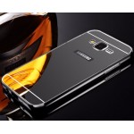 เคส Samsung Galaxy Grand Prime l เคสฝาหลัง + Bumper (แบบเงา) ขอบกันกระแทก สีสเปซเกรย์