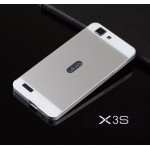 เคส Vivo X3 (X3S) เคสกันกระแทก Bumper + ฝาหลัง สีเงิน