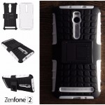 เคส ASUS Zenfone 2 (5.5 นิ้ว) กรอบบั๊มเปอร์ กันกระแทก Defender สีขาว (เป็นขาตั้งได้)