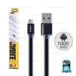 REMAX Cable Micro USB (1M,V2) Pudding Black