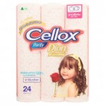 เซลล็อกซ์ พิวริฟาย Cellox purify ดิออน พริ้นท์ 24ม้วน (มีกลิ่น)