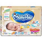 มามี่โพโค Mamy Poko Extra Dry Skin ไซส์ New Born 84 ชิ้น (เทปกาว) แพ็คเกจใหม่ (cotton organic)