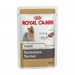 Royal Canin Adult Yorkshire Terrier Pouch ชนิดเปียก สำหรับสุนัขพันธุ์ยอร์คไซร์ 85 กรัม