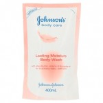 จอห์นสัน Johnson's ครีมอาบน้ำ จอห์นสัน บอดี้ แคร์ ลาสติ้ง มอยส์เจอร์ บอดี้ วอช 400 มล.